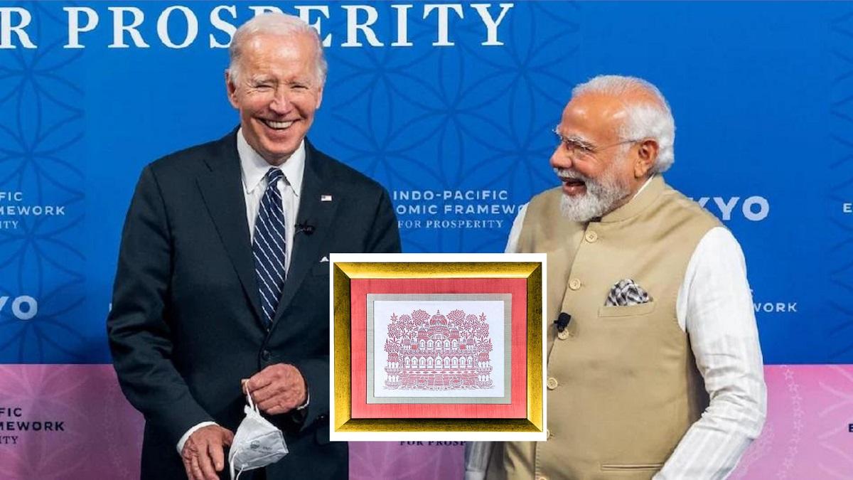PM मोदी ने यूएस राष्ट्रपति जो बाइडेन को गिफ्ट की 'सांझी', जानिए इस कलाकृति का इतिहास