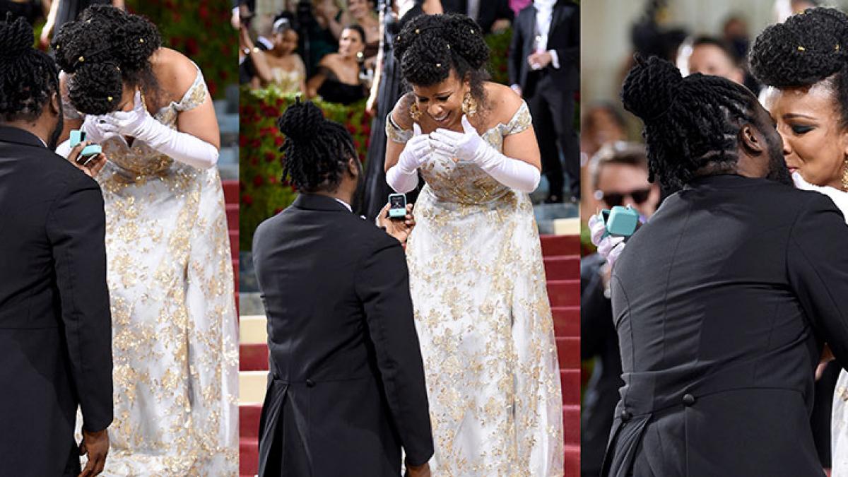 Met Gala 2020 में Laurie Cumbo ने की सगाई, बॉयफ्रेंड ने घुटनों पर बैठकर दिया प्रपोजल, कपल ने किया Liplock
