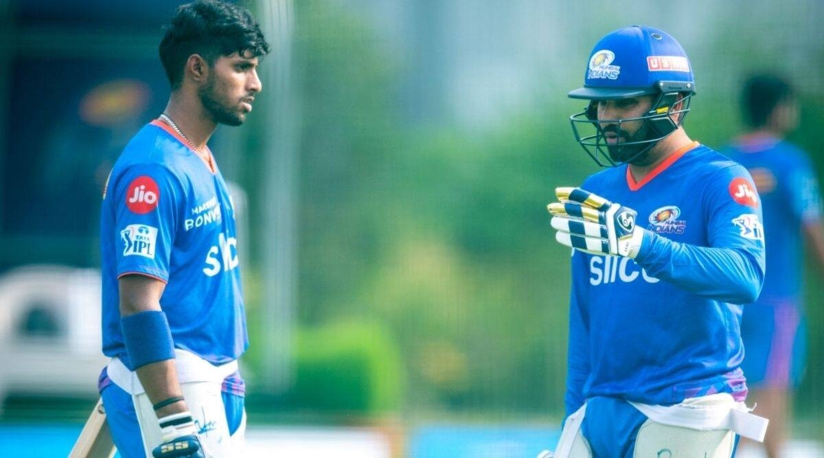 Tilak Varma and Rohit Sharma