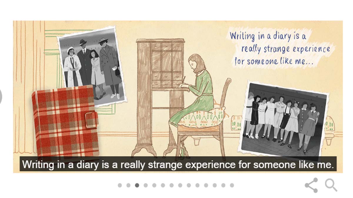 Google Doodle Anne Frank