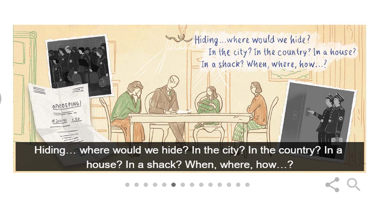 Google Honours Holocaust Victim Anne Frank