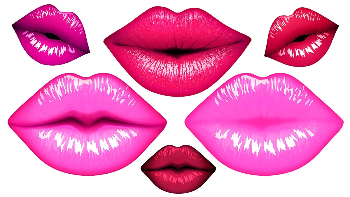 Human Lips Red Color