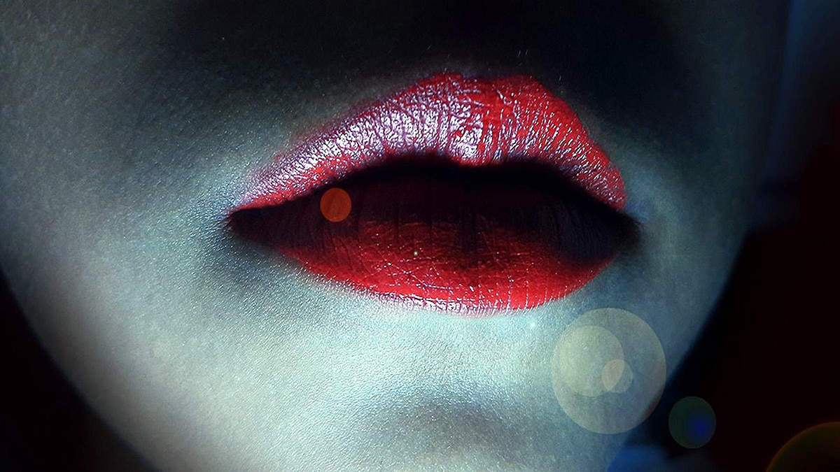 Human Lips Red Color