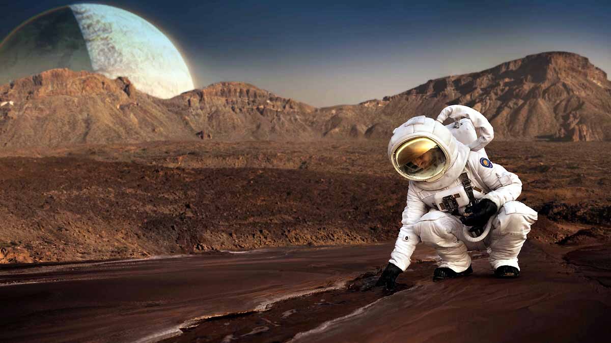 First Human Stay on Mars