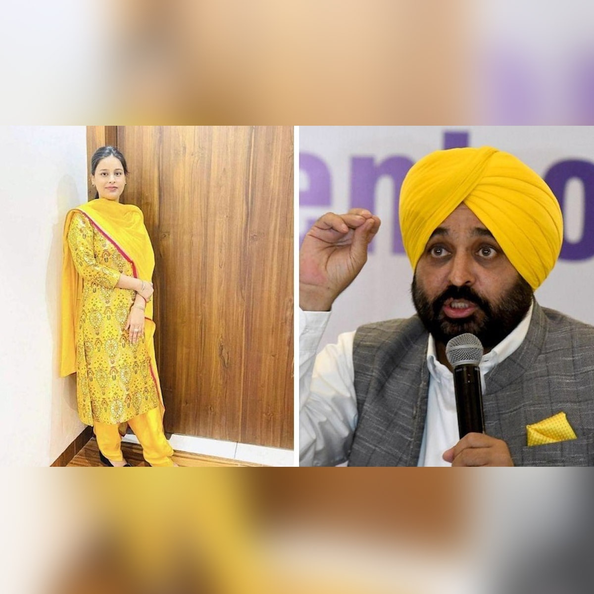 Bhagwant Mann and Gurpreet Kaur