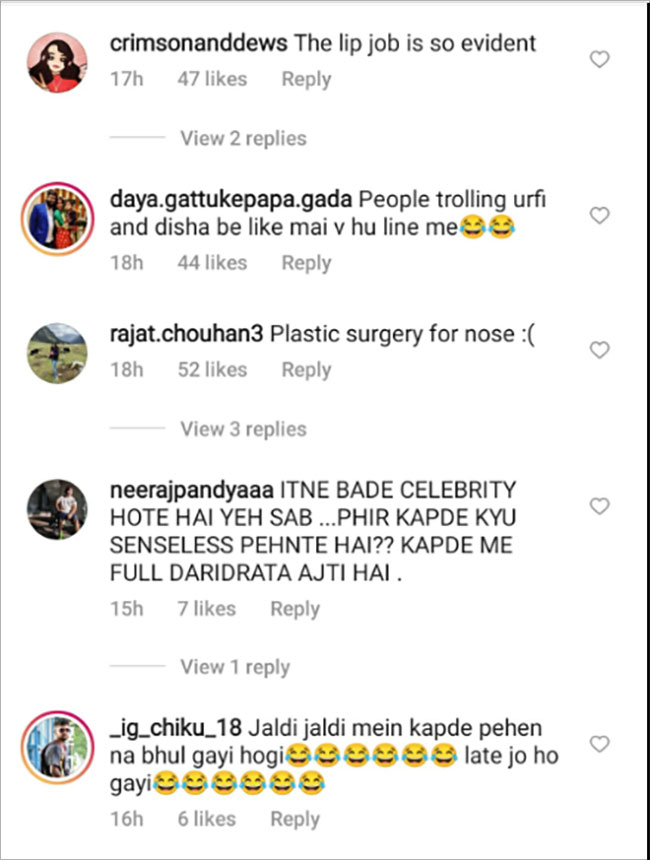 सोशल मीडिया पर आये कमेंट्स 