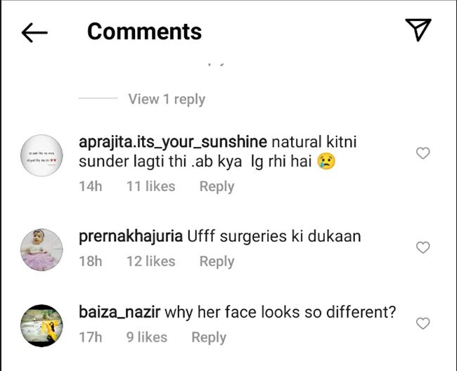 सोशल मीडिया पर आये कमेंट्स 