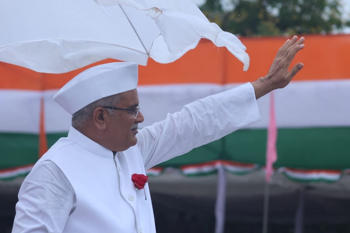 छत्तीसगढ़ के सीएम ने परेड की सलामी ली, बोले- श्रीराम हमारे भांजे हैं...