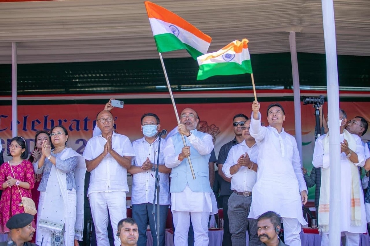 मणिपुर में सीएम बोले- भारत मजबूत देश बन रहा