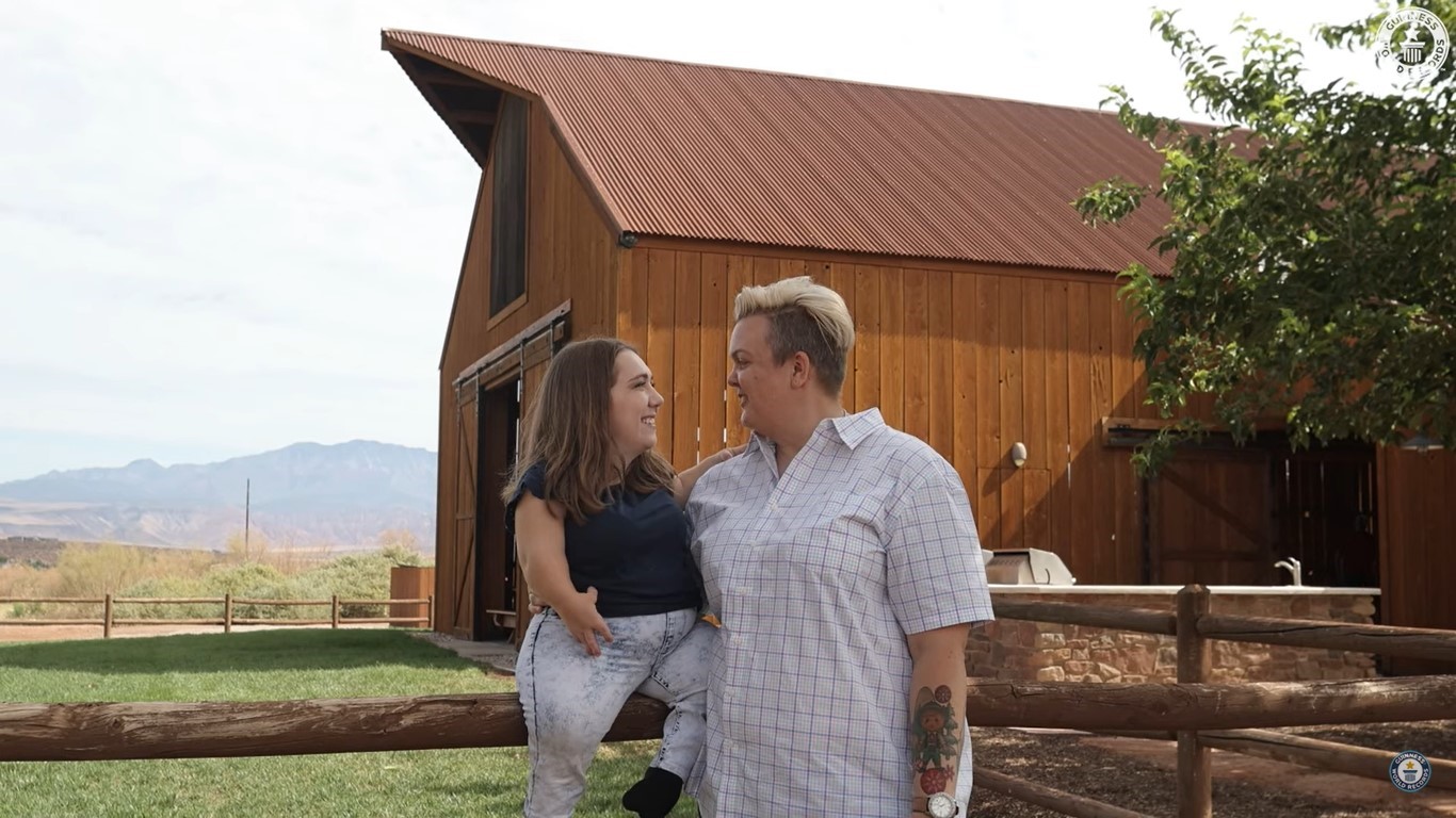 Women couple with biggest height difference 