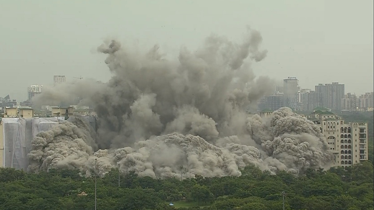 Noida Twin Towers Demolished