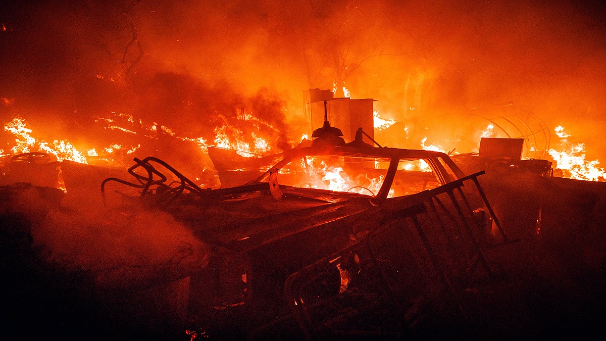 California Heatwave Wildfire