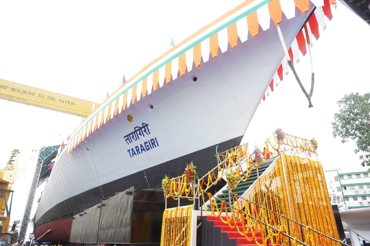 India launches third stealth frigate 'Taragiri'
