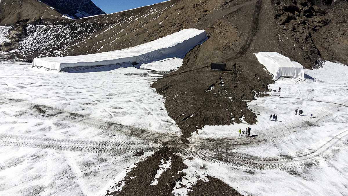 Swiss Glacier Rocky Path
