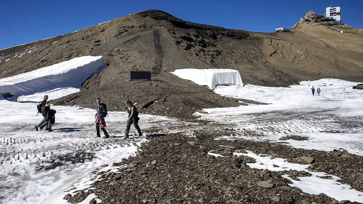 Swiss Glacier Rocky Path
