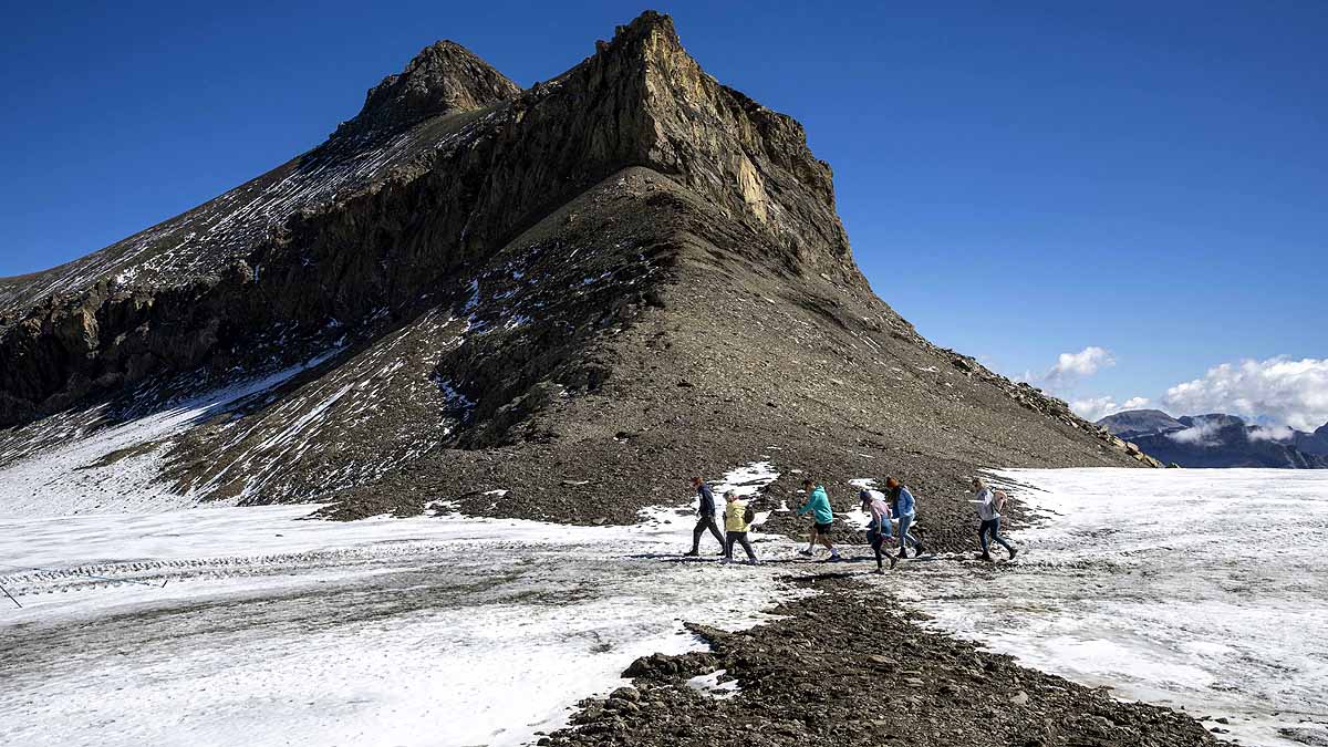 Swiss Glacier Rocky Path