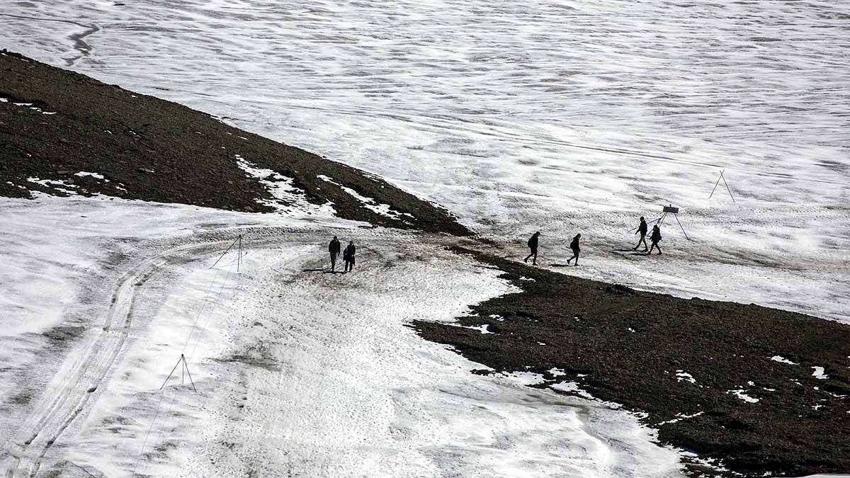 Swiss Glacier Rocky Path