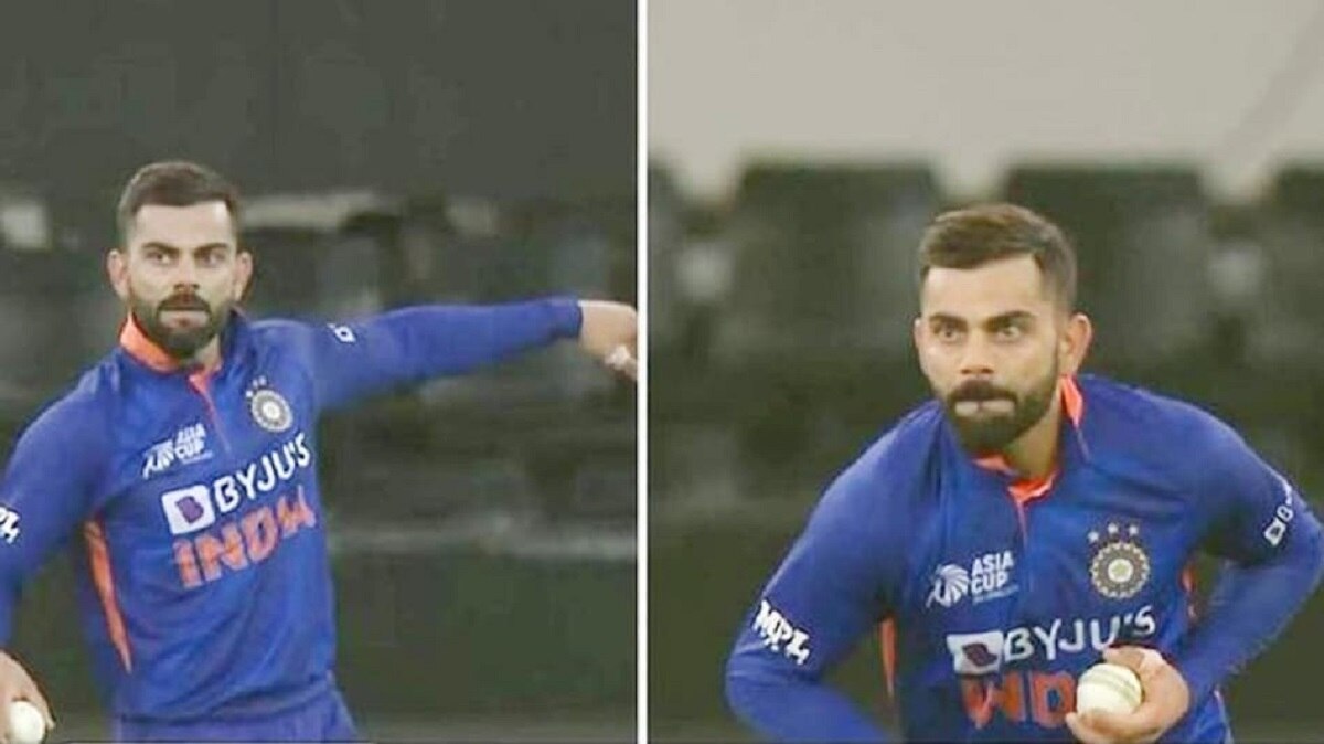 कोहली गेंदबाजी प्रैक्टिस