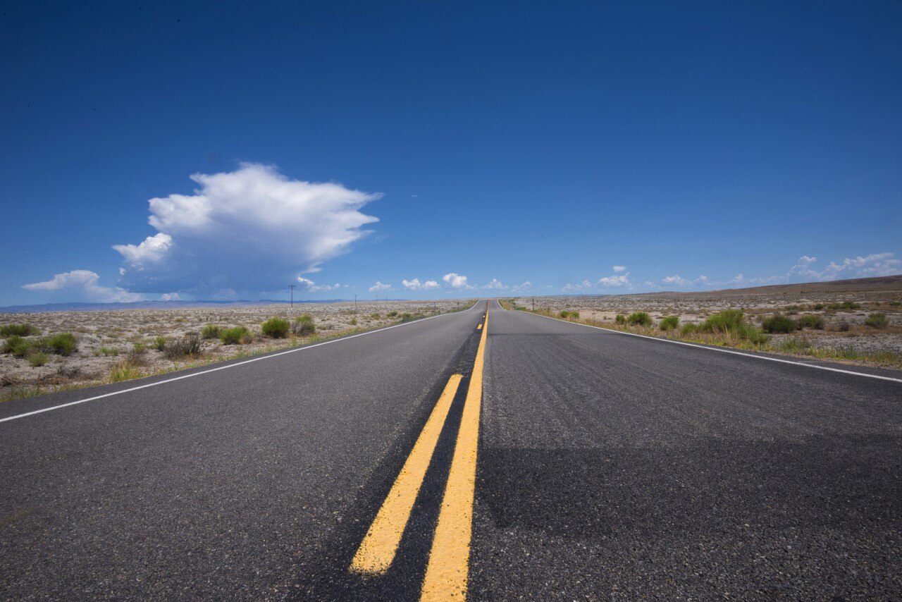 A continuous line and a broken line