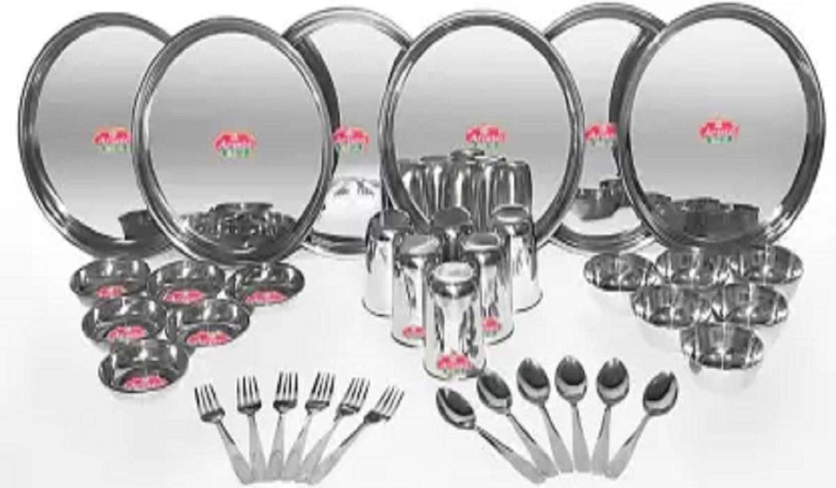 Steel Dinner Set