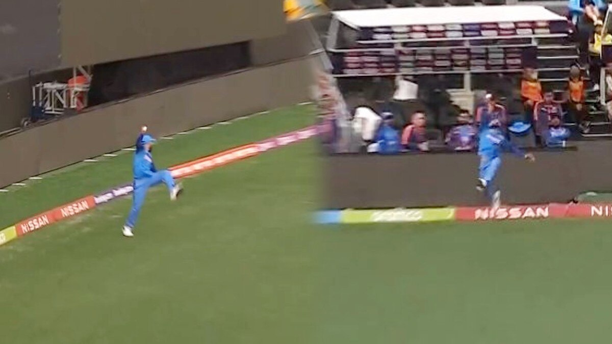 कोहली का एक हाथ से कैच