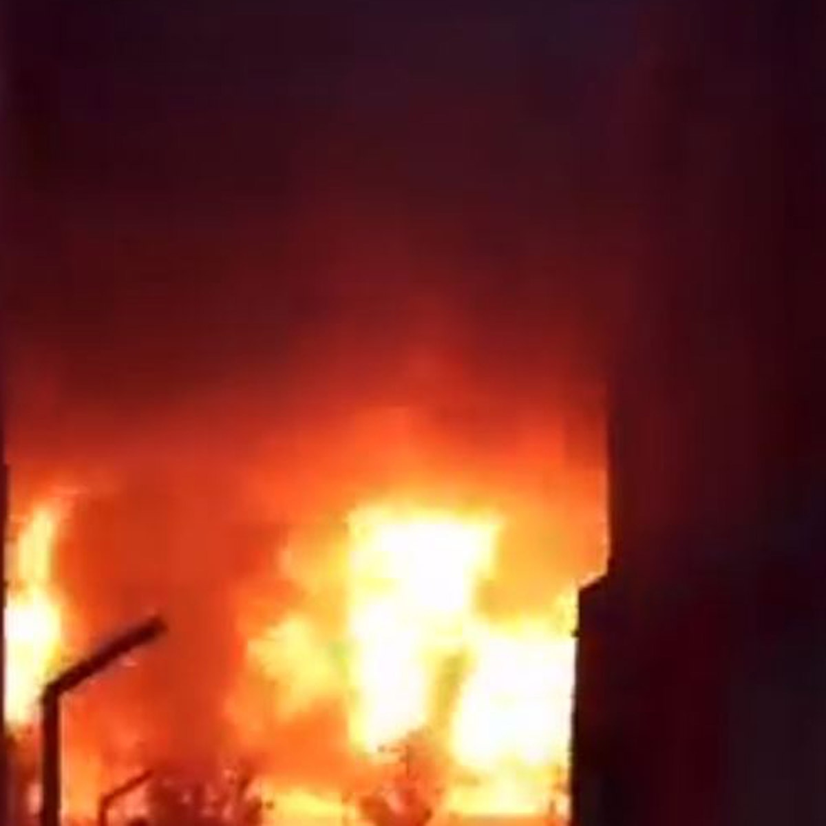 चीन में आग