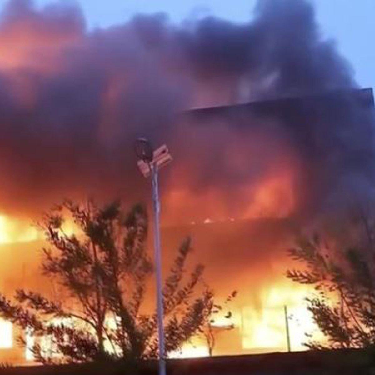 चीन में आग