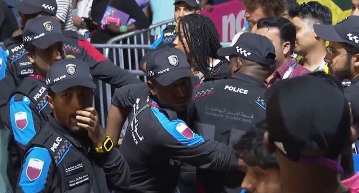 Fans Fight Football World Cup