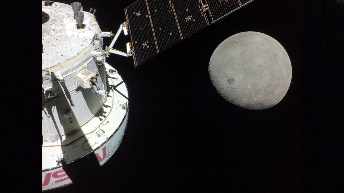 Earth Sets Behind Moon