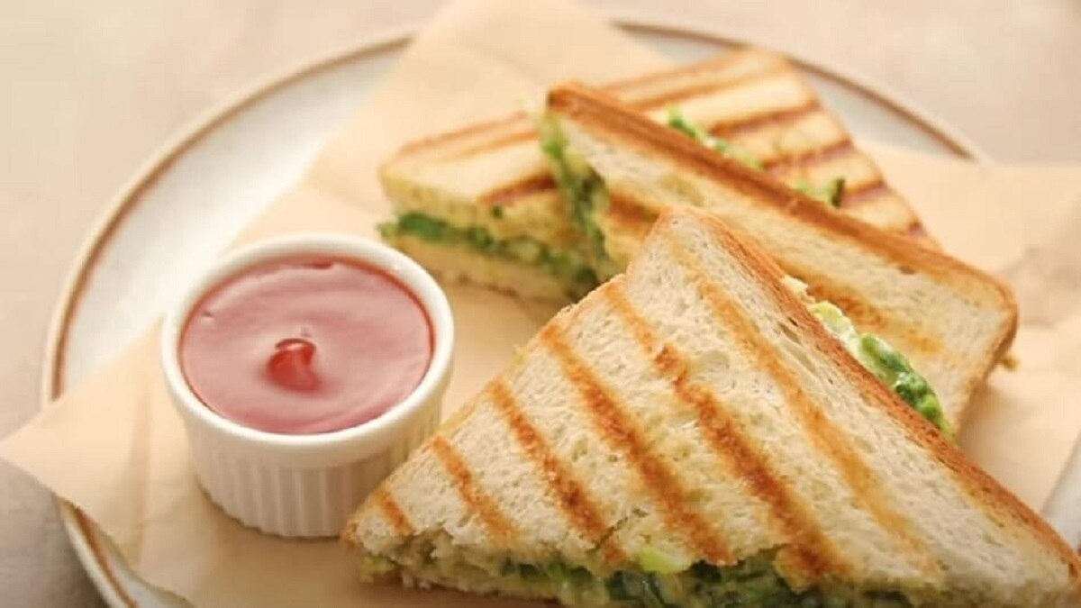 Spring Onion Potato Sandwich