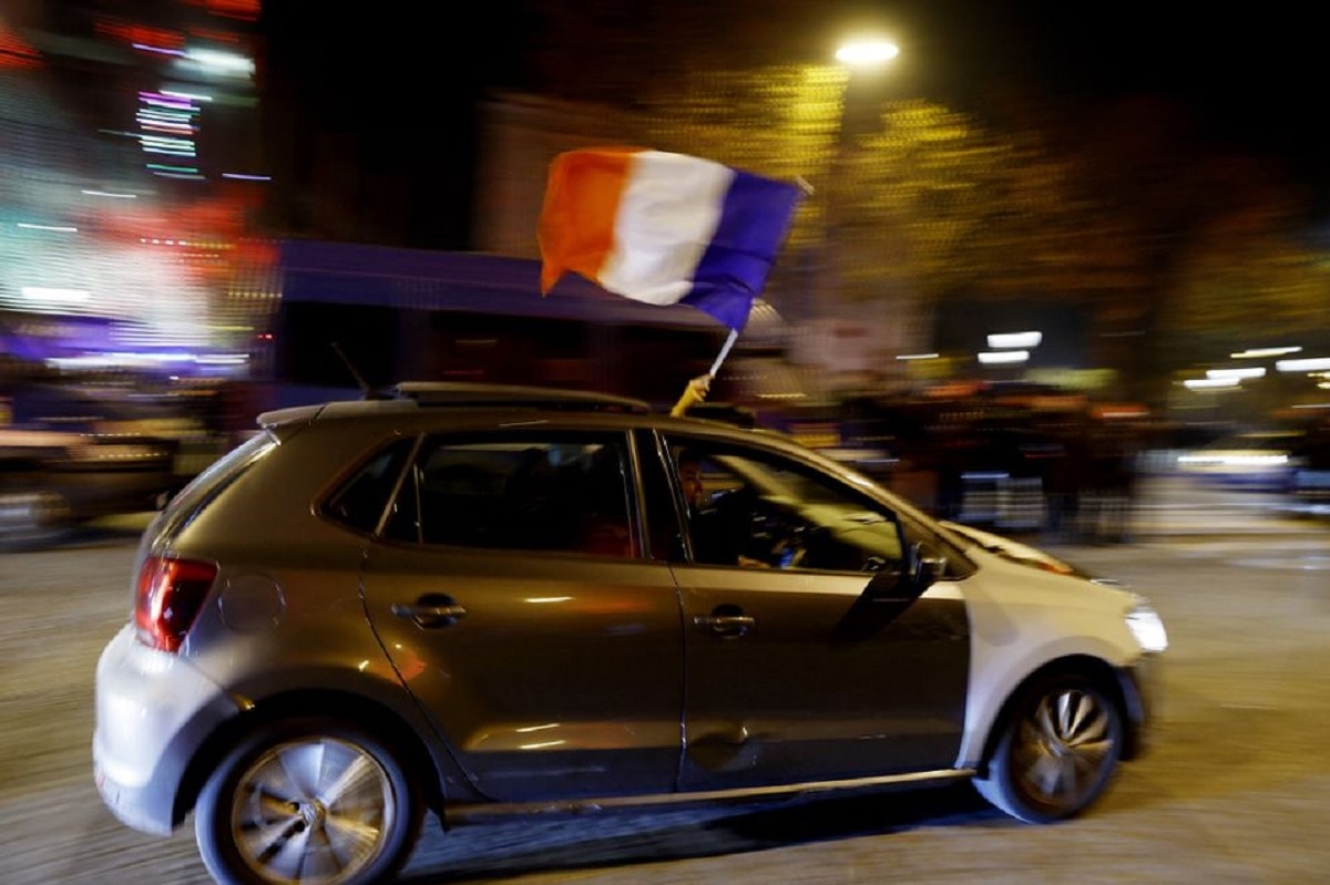 फ्रांस में जीत का जश्न