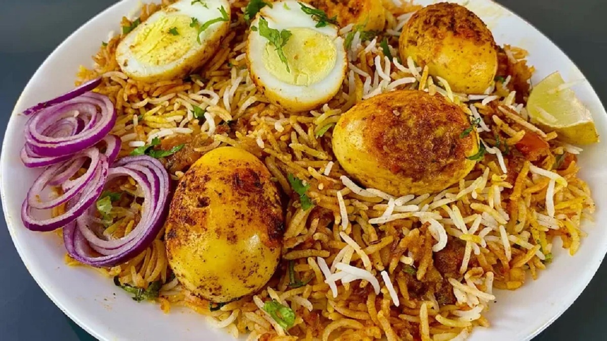 Hyderabadi Egg Biryani 