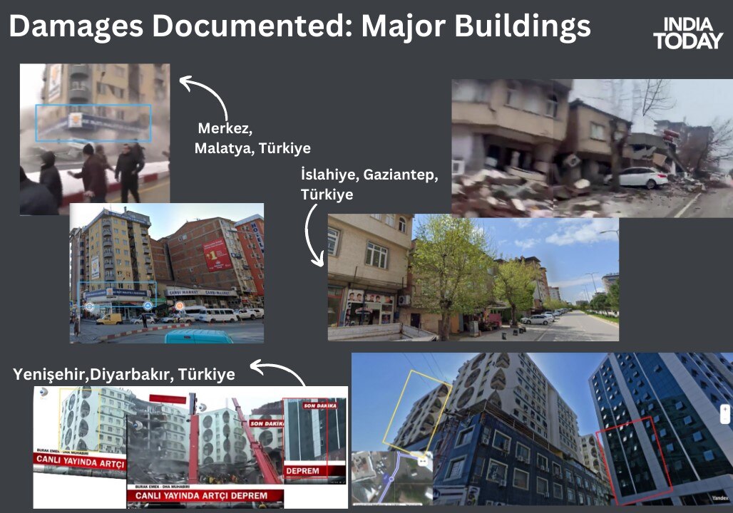 तुर्की की प्रमुख इमारतें धराशायीं