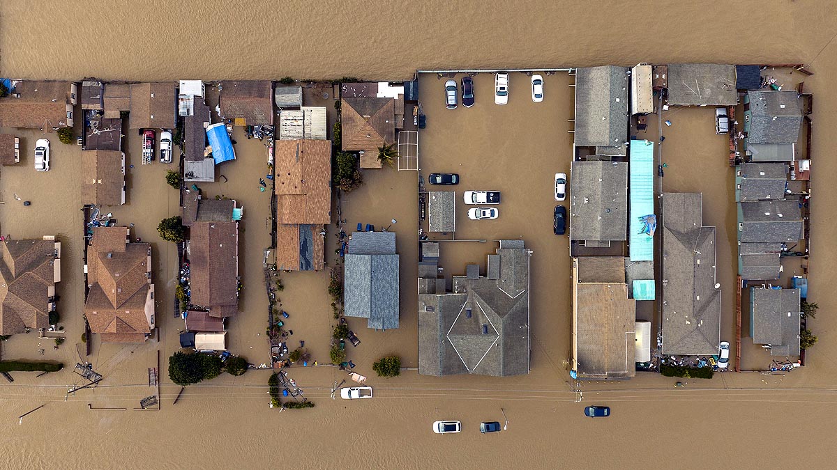 California Flood Swimming Pool