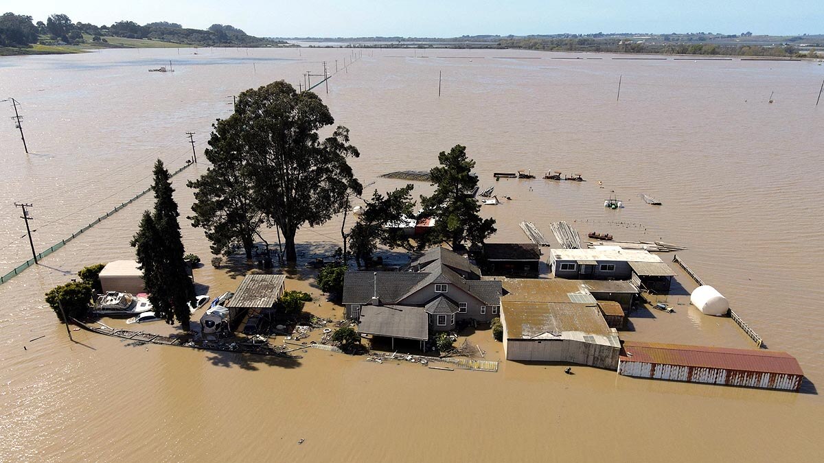 California Flood Swimming Pool