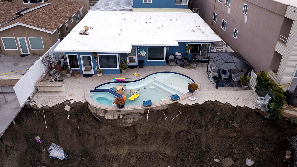 California Flood Swimming Pool