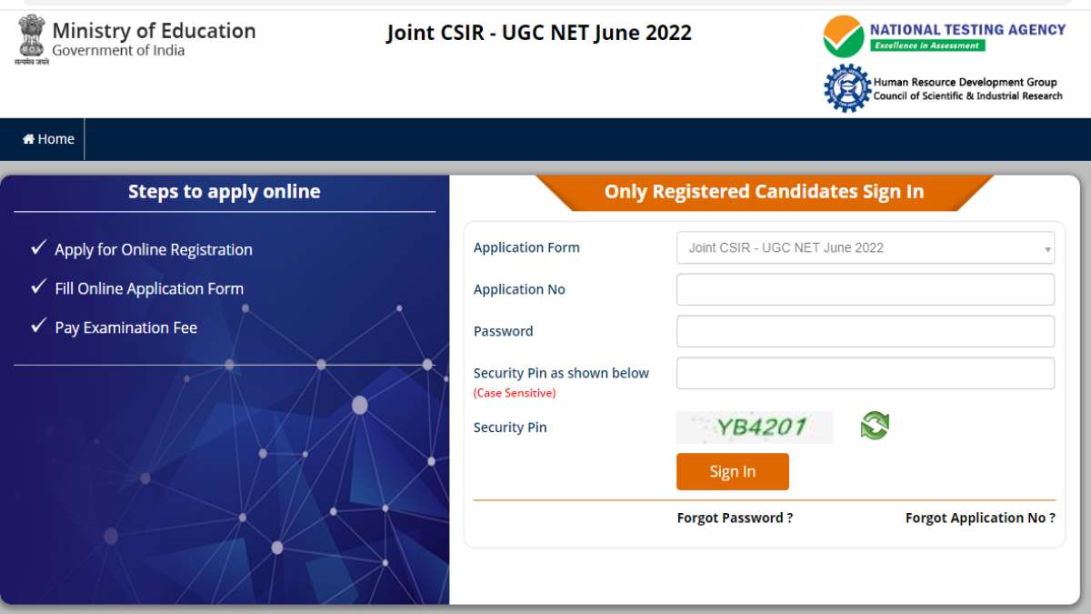  CSIR UGC NET 2023 Registration 1
