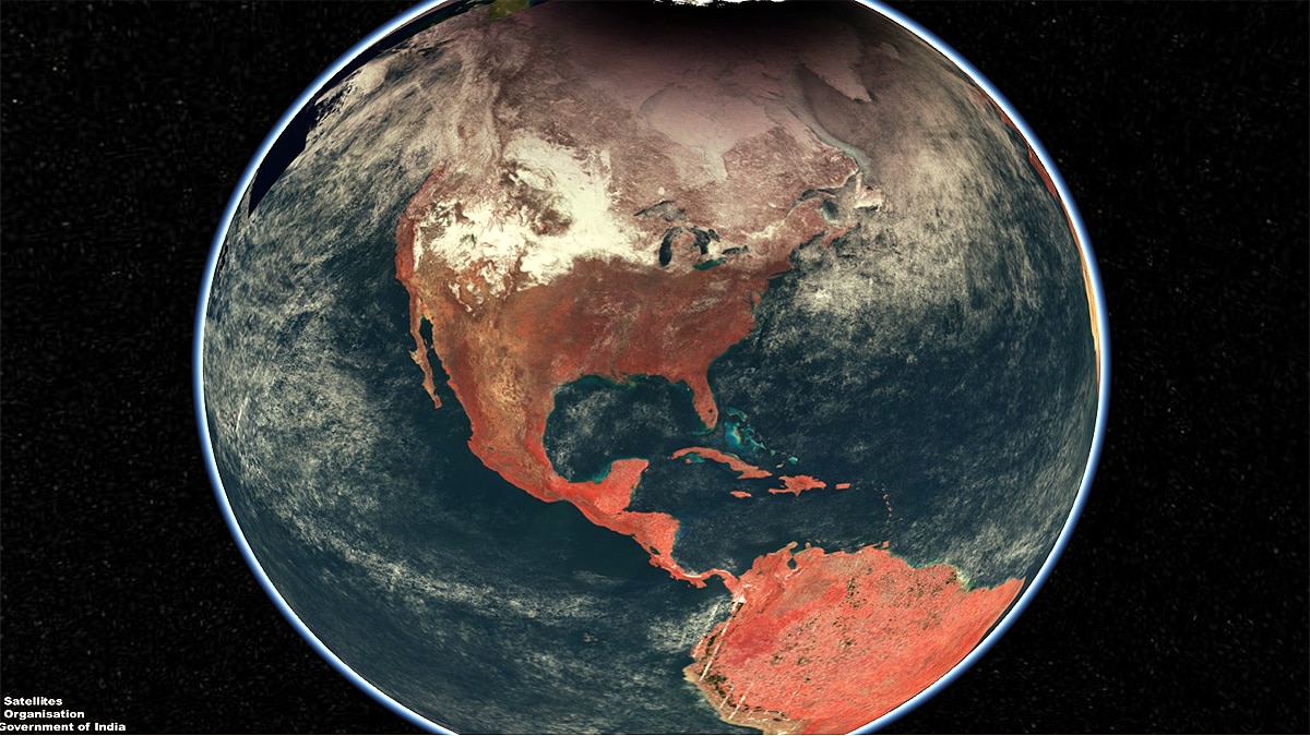 ISRO EOS-6 World Map