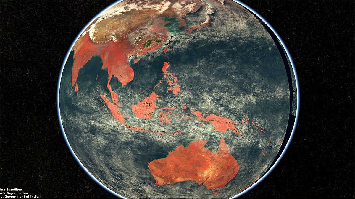 ISRO EOS-6 World Map