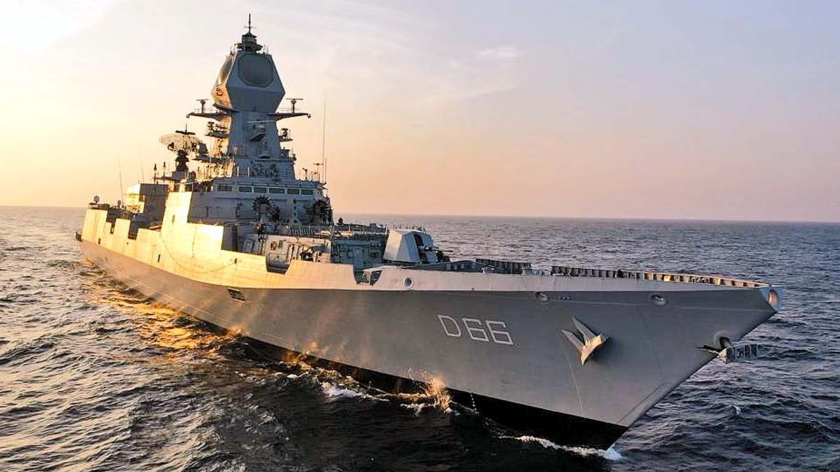 Indian Navy MRSAM Firing