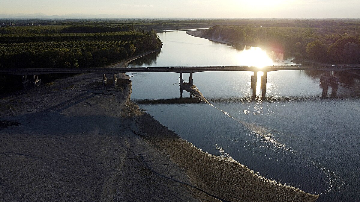 Italy's Largest River Dried Up