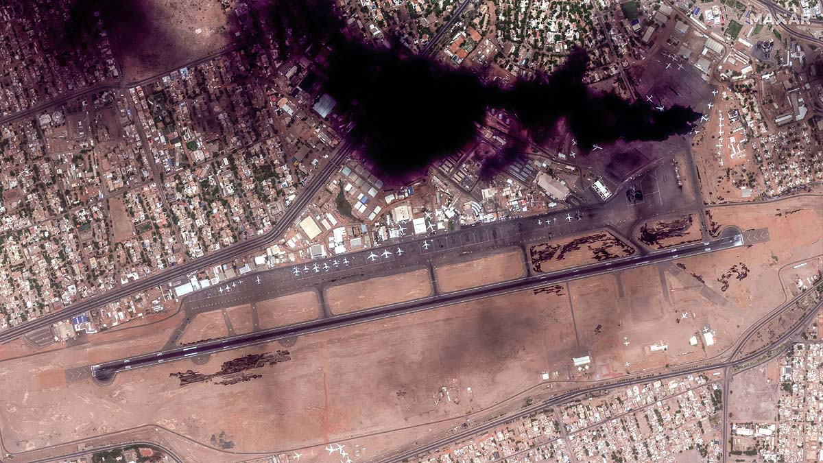 Satellite Images of Sudan Violence