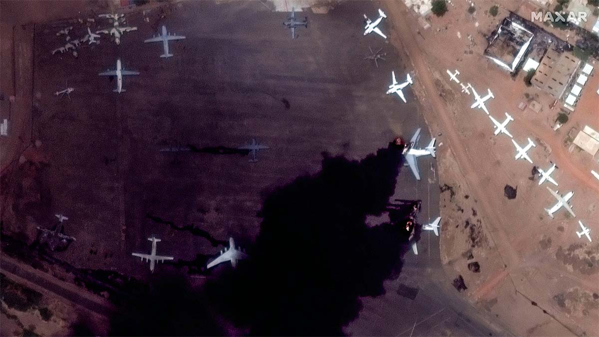 Satellite Images of Sudan Violence