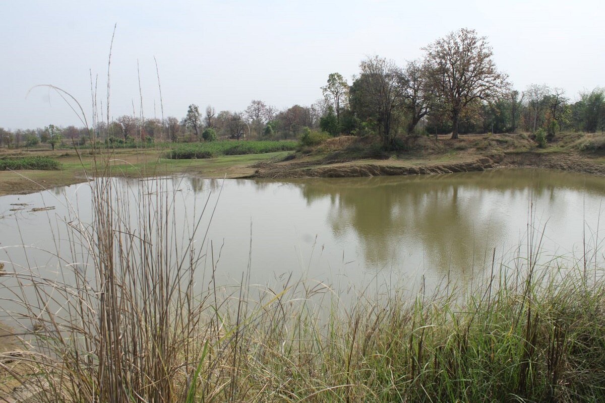 Pond making chopna village