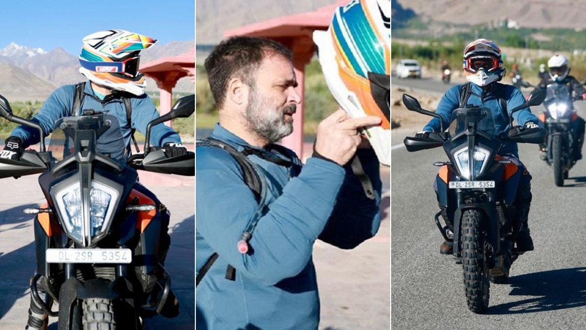 पैंगोंग लेक घूमने बाइक पर निकले राहुल गांधी, बोले- पापा कहते थे ये दुनिया की सबसे खूबसूरत जगह