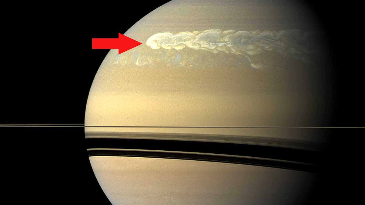 Saturn Megastorm Radio Signal