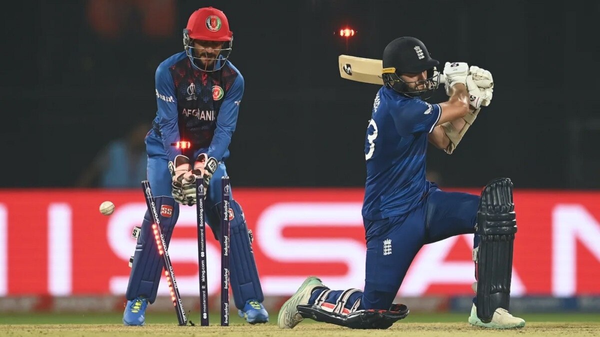 वनडे वर्ल्ड कप 2023 में अफगानिस्तान ने इंग्लैंड को हराया. (Getty)