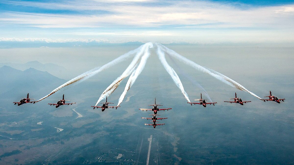 World Cup Final Suryakiran Aerobatics