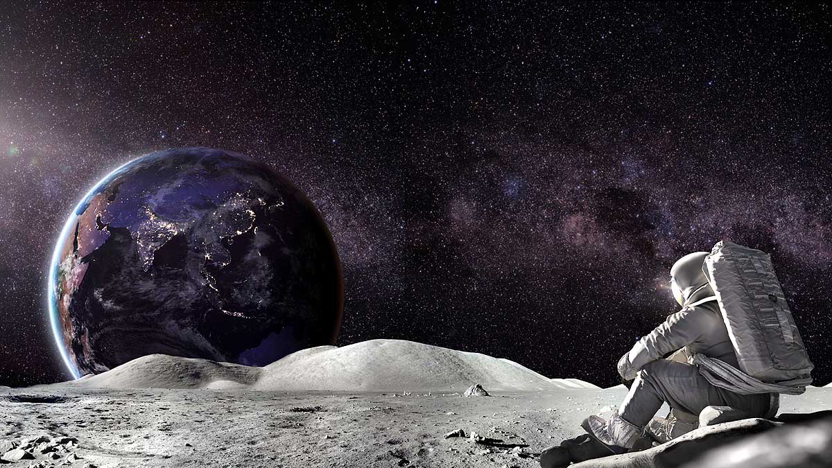 Indian Astronauts on Moon