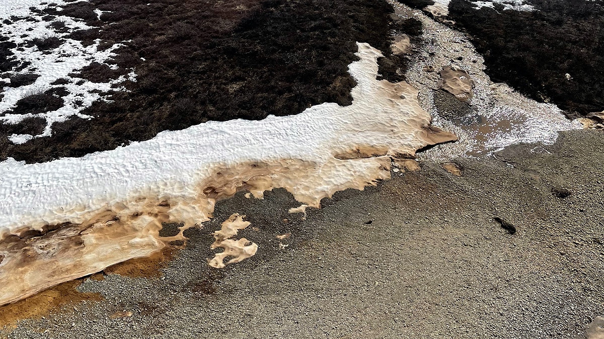 Alaska River Turns Orange